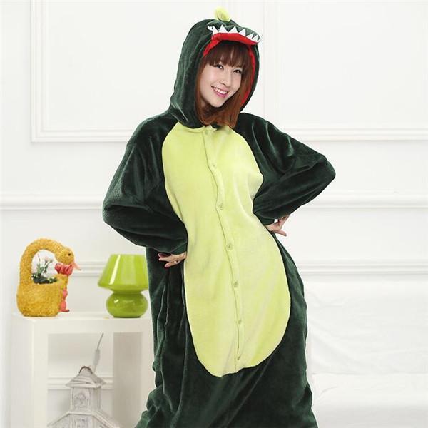 Cool Dinosaurs Hooded Fleece Pajamas for Kids-Christmas-TheChoiceDay.com-TheChoiceDay.com