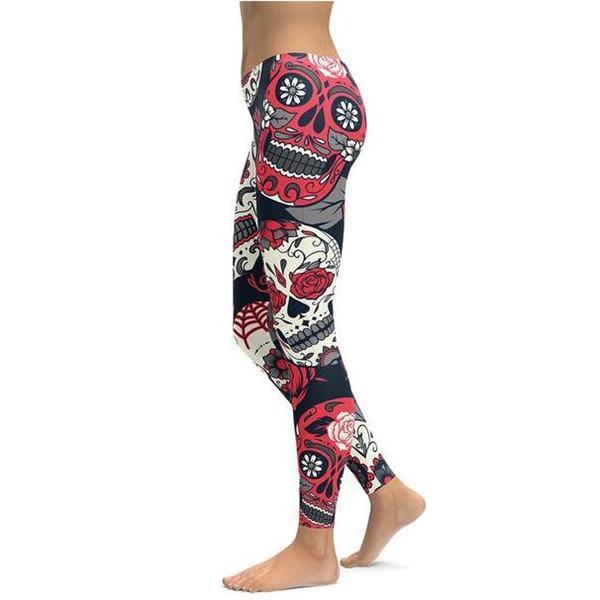 Pink Sugar Skull Leggings-Cloth-Beautyholic1.com-BeautyHolic1.com