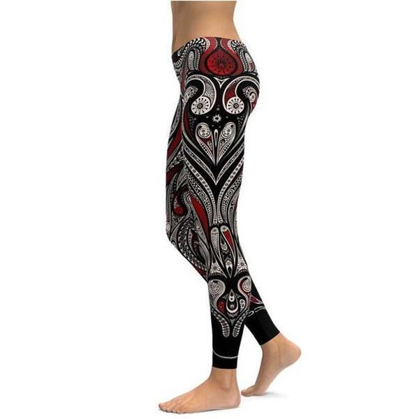 Ornament Pattern Leggings/Yoga pants-Cloth-Beautyholic1.com-BeautyHolic1.com