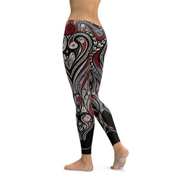 Ornament Pattern Leggings/Yoga pants-Cloth-Beautyholic1.com-BeautyHolic1.com