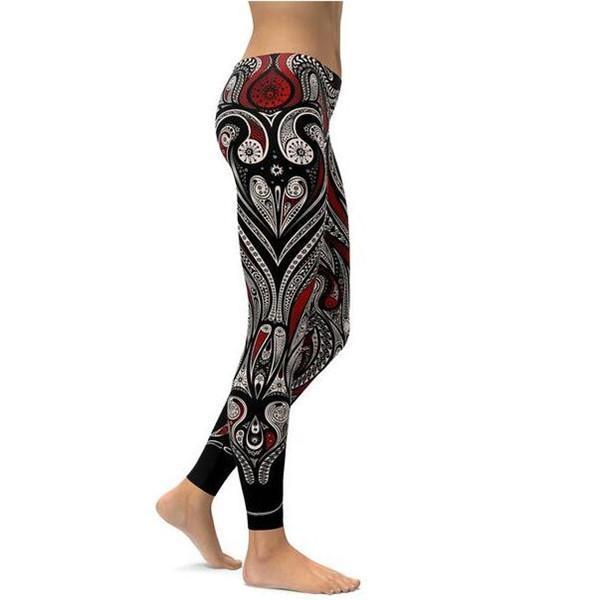 Ornament Pattern Leggings/Yoga pants-Cloth-Beautyholic1.com-BeautyHolic1.com