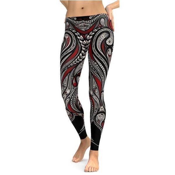 Ornament Pattern Leggings/Yoga pants-Cloth-Beautyholic1.com-BeautyHolic1.com