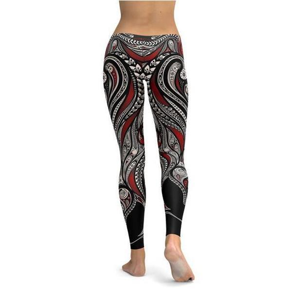 Ornament Pattern Leggings/Yoga pants-Cloth-Beautyholic1.com-BeautyHolic1.com