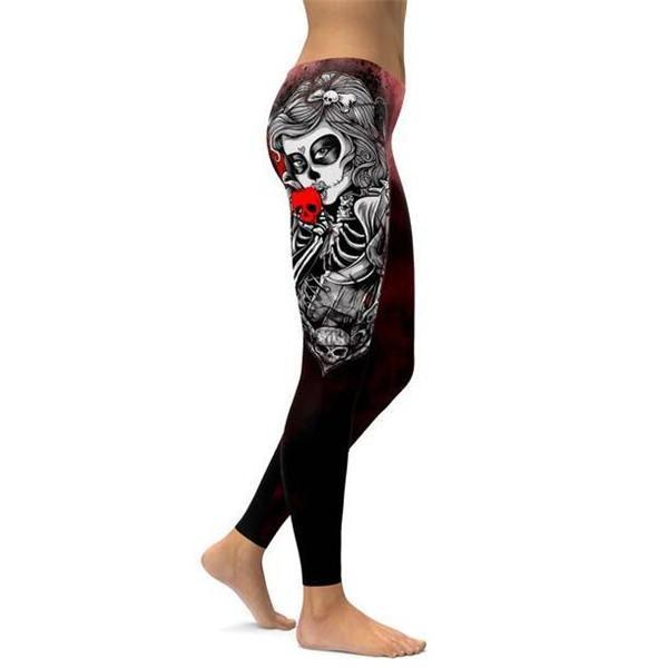 Sugar Skull Leggings-Cloth-Beautyholic1.com-BeautyHolic1.com