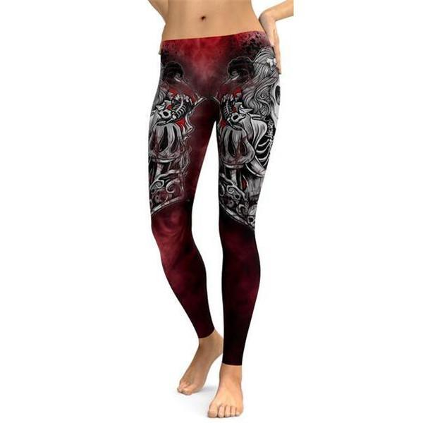 Sugar Skull Leggings-Cloth-Beautyholic1.com-BeautyHolic1.com