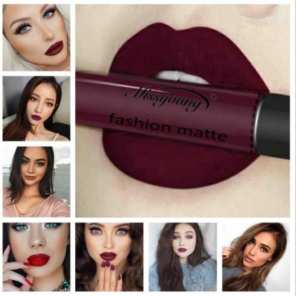 12 Colors Waterproof Matte Liquid Lipstick-Beauty-Beautyholic1.com-BeautyHolic1.com