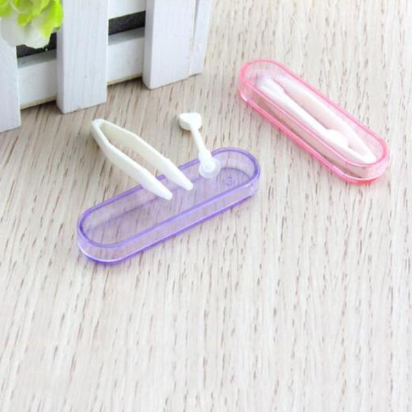 Contact Lens Box Container+Tweezer Set-Beauty & Fashion-Beautyholic1.com-BeautyHolic1.com