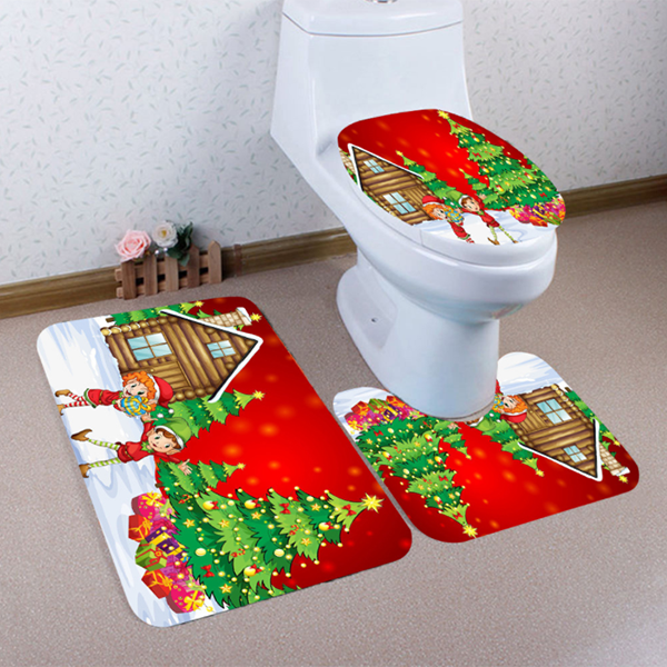 3PC Christmas Toilet Set-Bathroom Decoration-Prime4Choice.com-Prime4Choice.com