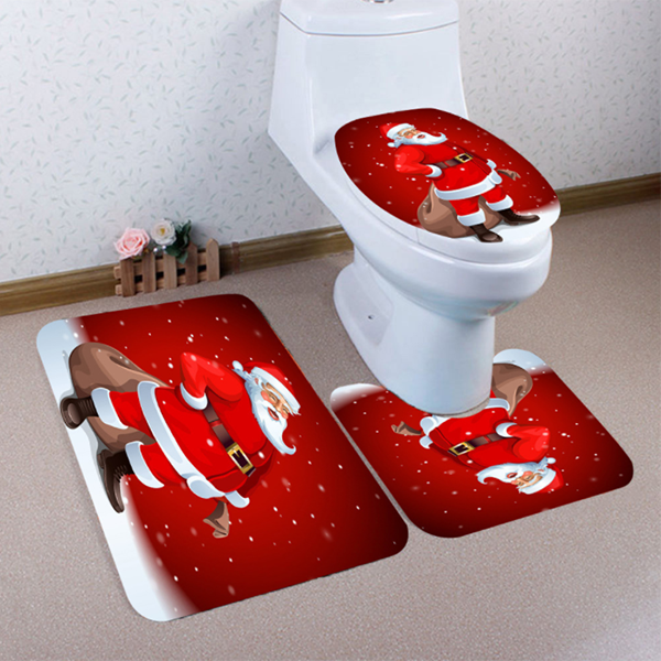 3PC Christmas Toilet Set-Bathroom Decoration-Prime4Choice.com-Prime4Choice.com