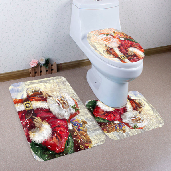 3PC Christmas Toilet Set-Bathroom Decoration-Prime4Choice.com-Prime4Choice.com