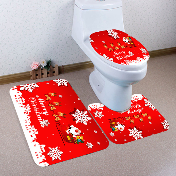 3PC Christmas Toilet Set-Bathroom Decoration-Prime4Choice.com-Prime4Choice.com