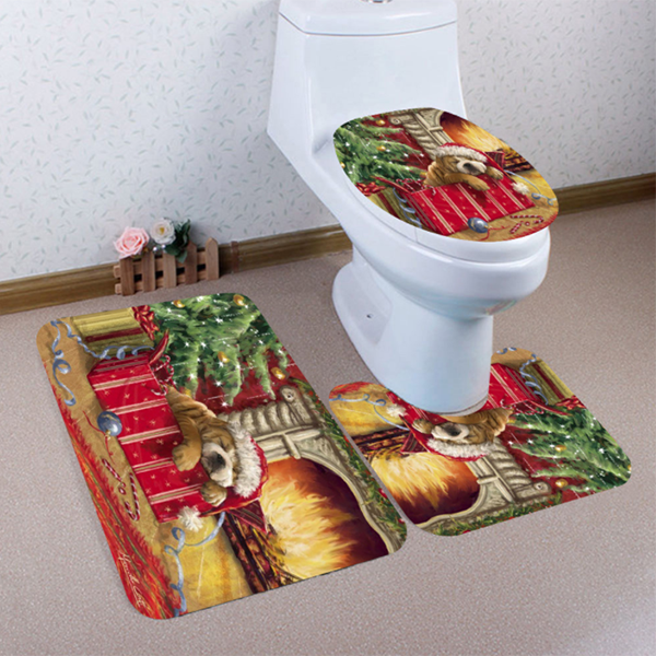 3PC Christmas Toilet Set-Bathroom Decoration-Prime4Choice.com-Prime4Choice.com