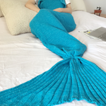 Handmade Knitted Mermaid Tail Blanket-Home & Garden-Prime4Choice.com-Prime4Choice.com