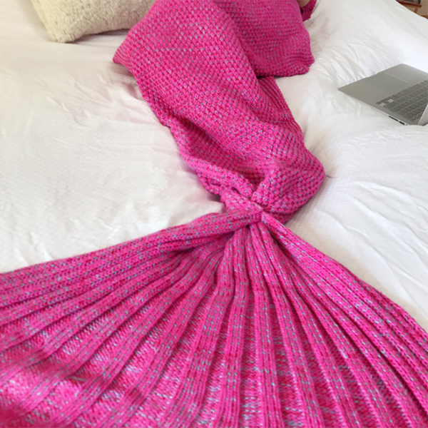 Handmade Knitted Mermaid Tail Blanket-Home & Garden-Prime4Choice.com-Prime4Choice.com