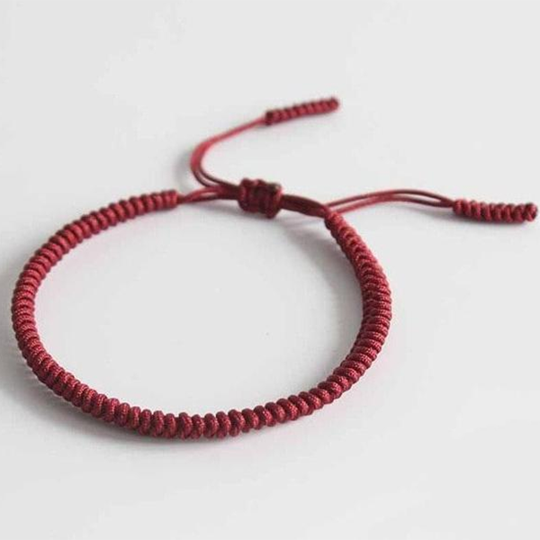 Lucky Handmade Buddhist Knots Rope Bracelet-Beauty & Fashion-Prime4Choice.com-Female-Dark Red-Prime4Choice.com