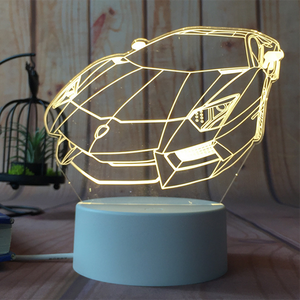 3D Optical Illusion Desk Lamp Unique Night Light for Home Decor-Home & Garden-Prime4Choice.com-US Plug-Lamborghini-Prime4Choice.com