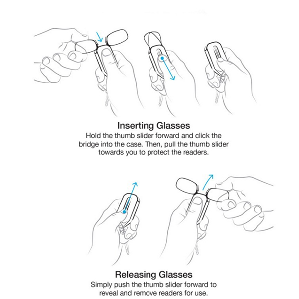 Thin Optics Universal Pod/Reading Glasses-Health Care-prime4choice.com-Prime4Choice.com