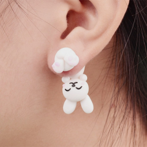 Cartoon Animal Clay Stud Earring-Beauty & Fashion-prime4choice.com-Bunny-Prime4Choice.com