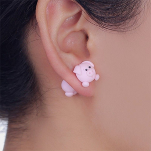 Cartoon Animal Clay Stud Earring-Beauty & Fashion-prime4choice.com-Pig-Prime4Choice.com