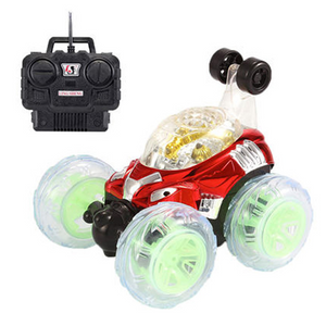 Glowing Stunt RC Car Rotate Remote-Toys-Prime4Choice.com-Red-18CM-Prime4Choice.com