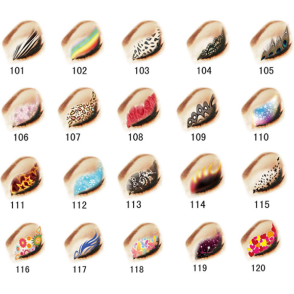 2 Pairs/set Rock Eyeshadow Tattoo Stickers-Beauty & Fashion-Prime4Choice.com-Prime4Choice.com