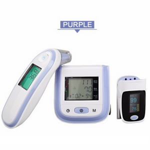 Blood Pressure Monitor Infrared Ear Thermometer Health Pack-Health Care-Prime4Choice.com-Purple-1 Bundle (Oximeter+BP Monitor+Thermometer)-Prime4Choice.com