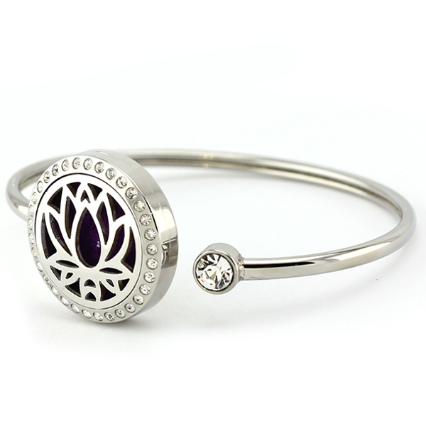 Lotus Aromatherapy Bangle Bracelet-Beauty & Fashion-Prime4Choice.com-Prime4Choice.com