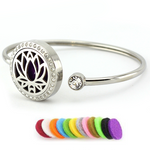 Lotus Aromatherapy Bangle Bracelet-Beauty & Fashion-Prime4Choice.com-Prime4Choice.com