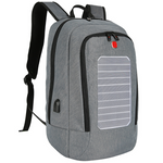 Solar Power Charger Backpack-Backpack-Prime4Choice.com-Grey-Prime4Choice.com