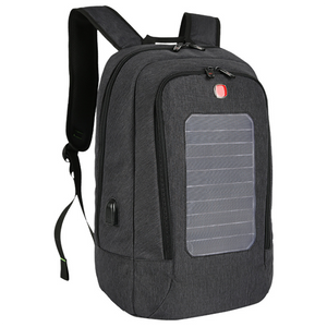 Solar Power Charger Backpack-Backpack-Prime4Choice.com-Black-Prime4Choice.com
