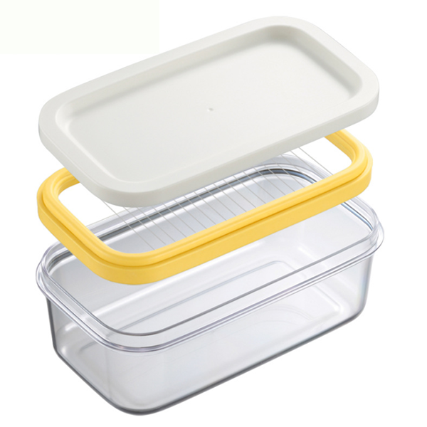 Butter Dish & Spreader-Kitchen Utensils & Gadgets-Prime4Choice.com-White & Yellow-Prime4Choice.com