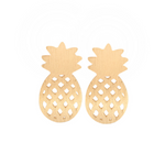 Cute Pineapple Stud Earrings-Earrings-Prime4Choice.com-Gold-Prime4Choice.com