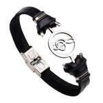 Vintage Stainless Steel Music Leather Bracelet-Beauty & Fashion-Prime4Choice.com-Black-Note-Prime4Choice.com