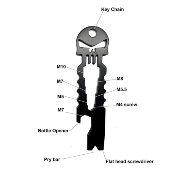 Skull Keychain Multi-Tool-Electrical & Tools-Prime4Choice.com-Prime4Choice.com