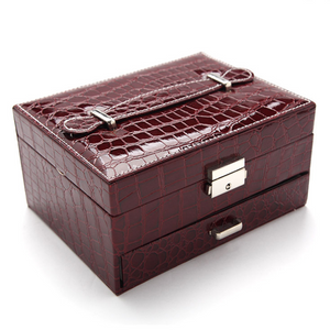 Crocodile Pattern Jewelry Box-Jewelry Box-Prime4Choice.com-Jujube-Square-Prime4Choice.com