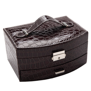 Crocodile Pattern Jewelry Box-Jewelry Box-Prime4Choice.com-Brown-Sector-Prime4Choice.com