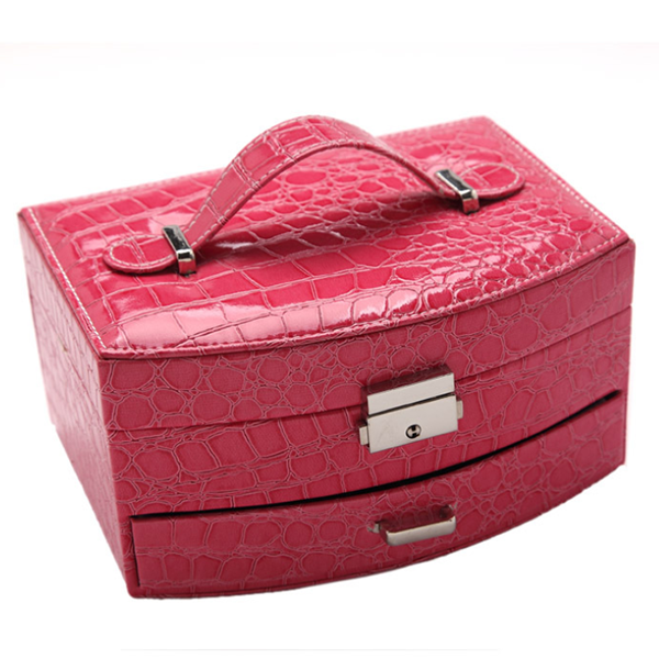 Crocodile Pattern Jewelry Box-Jewelry Box-Prime4Choice.com-RoseRed-Sector-Prime4Choice.com