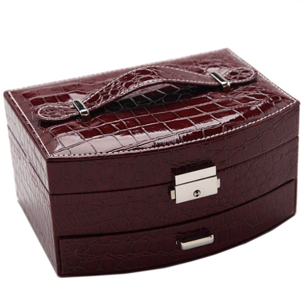 Crocodile Pattern Jewelry Box-Jewelry Box-Prime4Choice.com-Jujube-Sector-Prime4Choice.com