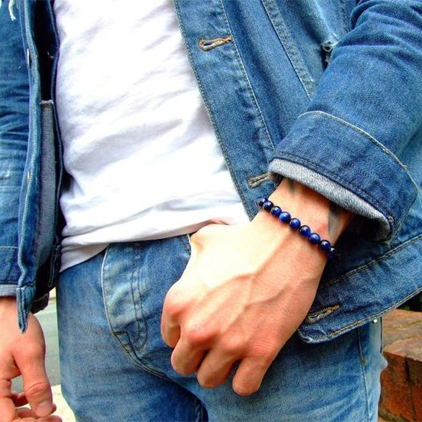 Natural Blue Tiger Eye Bracelet
