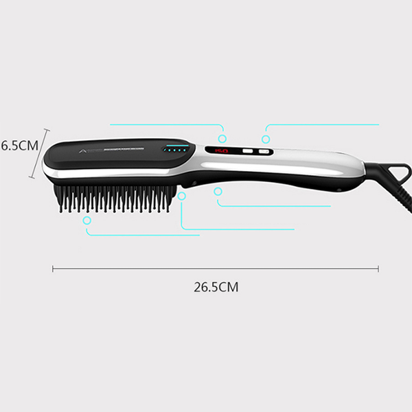 LCD Ceramic Hair Straightening Brush-Hair tools-Prime4Choice.com-Prime4Choice.com