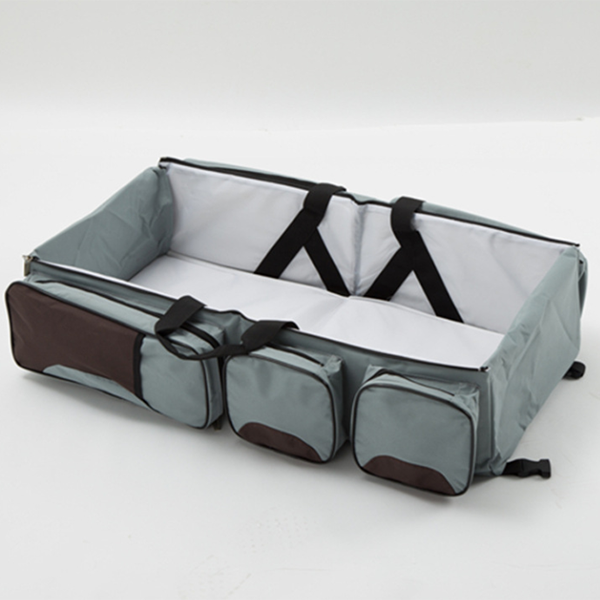 3-in-1 Portable Baby Diaper Bag Travel Bassinet