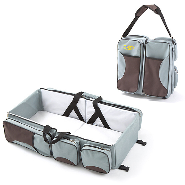 3-in-1 Portable Baby Diaper Bag Travel Bassinet