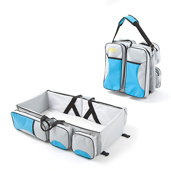 3-in-1 Portable Baby Diaper Bag Travel Bassinet