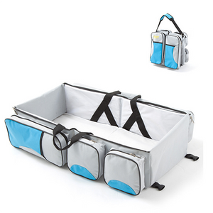 3-in-1 Portable Baby Diaper Bag Travel Bassinet