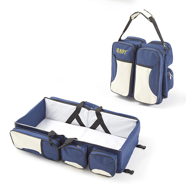 3-in-1 Portable Baby Diaper Bag Travel Bassinet