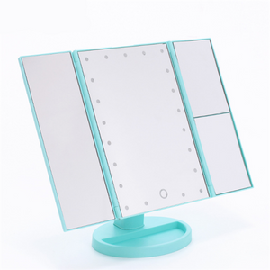 Folding Touch screen 3 panels LED Make up Mirror