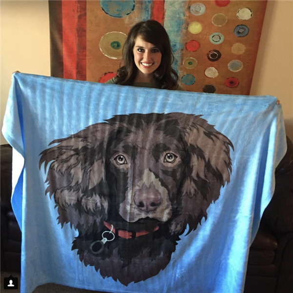 Custom Pet Fleece Blanket