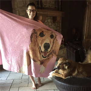 Custom Pet Fleece Blanket