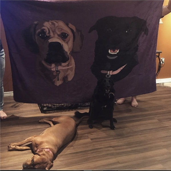 Custom Pet Fleece Blanket
