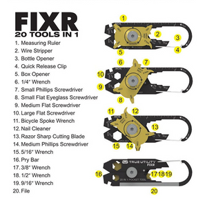 20 in 1 EDC Stainless Steel Screwdriver Wrench-Home Tools-Prime4Choice.com-Prime4Choice.com